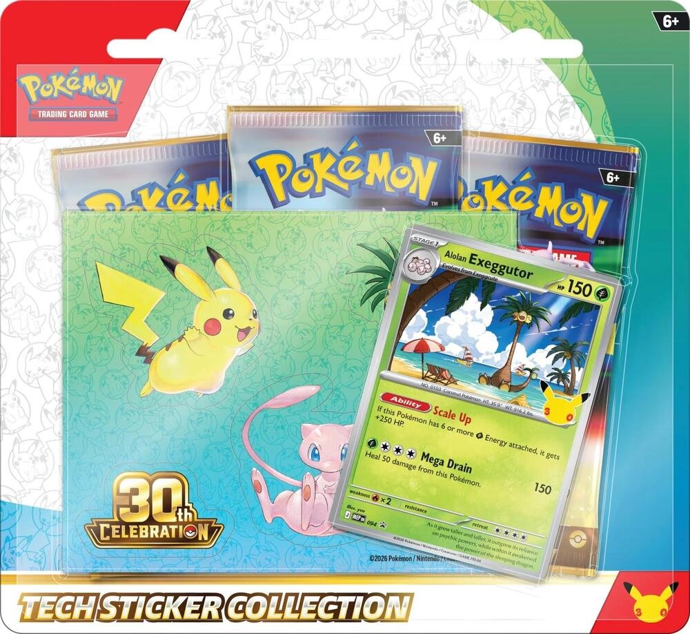 Pokémon TCG: 30th Celebration Tech Sticker Collection [Alolan Exeggutor]