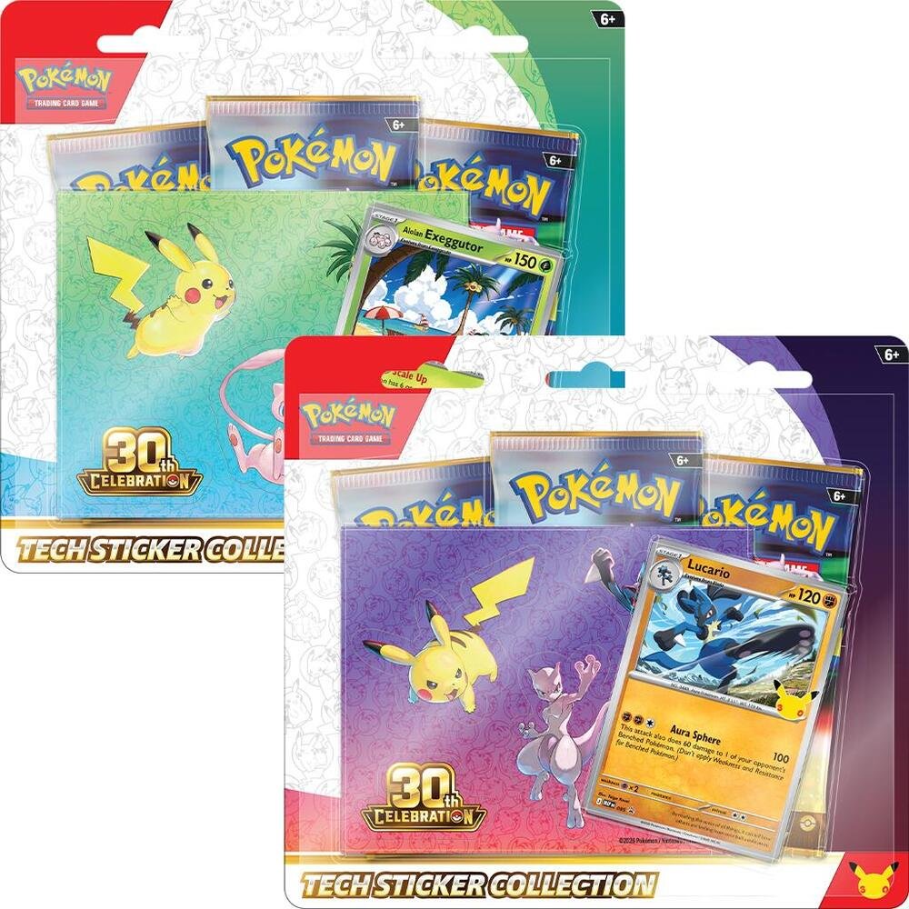 Pokémon TCG: 30th Celebration Tech Sticker Collection [Set of 2]