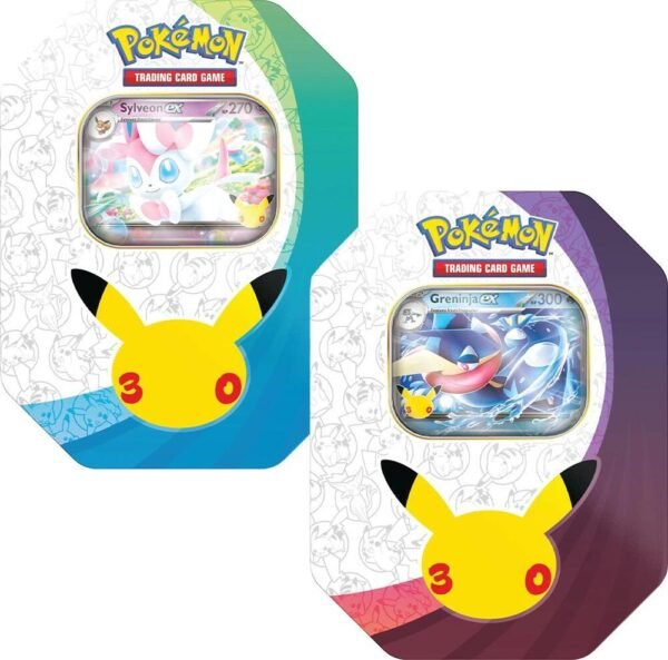 Pokémon TCG 30th Celebration ex Tin [Set of 2]