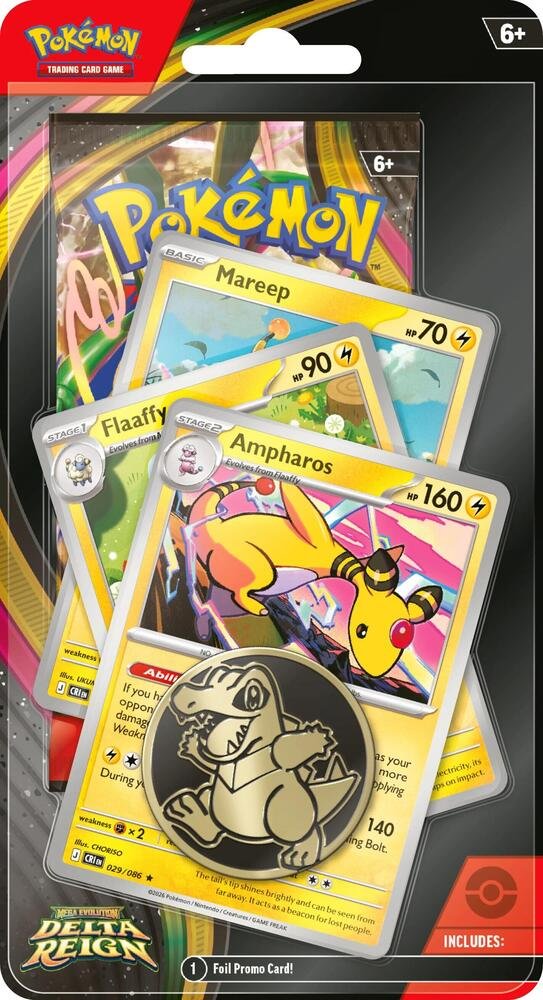 Pokémon TCG Delta Reign Premium Checklane Blister [Ampharos Line]